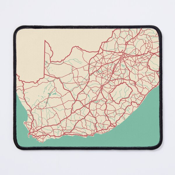 Item preview, South Africa Map Illustration Travel Gift designed and sold by MapsByLeo.