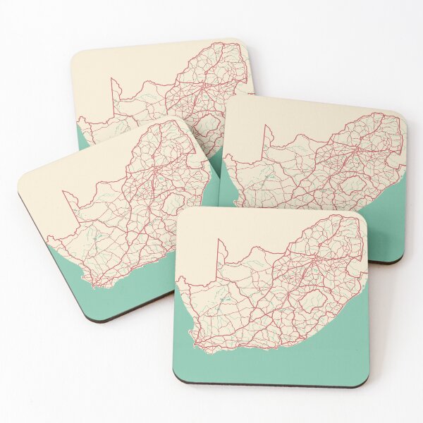 Item preview, South Africa Map Illustration Travel Gift designed and sold by MapsByLeo.