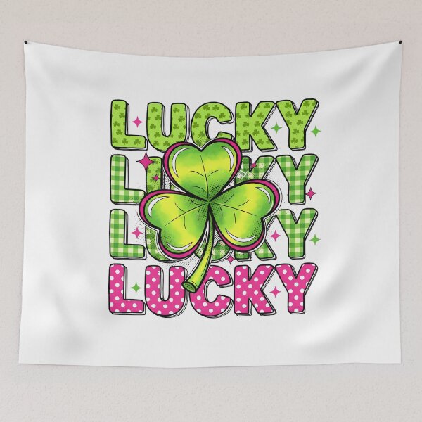 Item preview, Lucky Shamrock, Lucky St Patrick’s Day, Preppy Lucky, St Patricks, Shamrock Lucky Design, Lucky Charm designed and sold by DesignDenDo ⭐⭐⭐⭐⭐.
