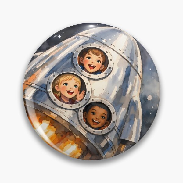 Item preview, Children in a Rocketship Adventure designed and sold by cuprum.