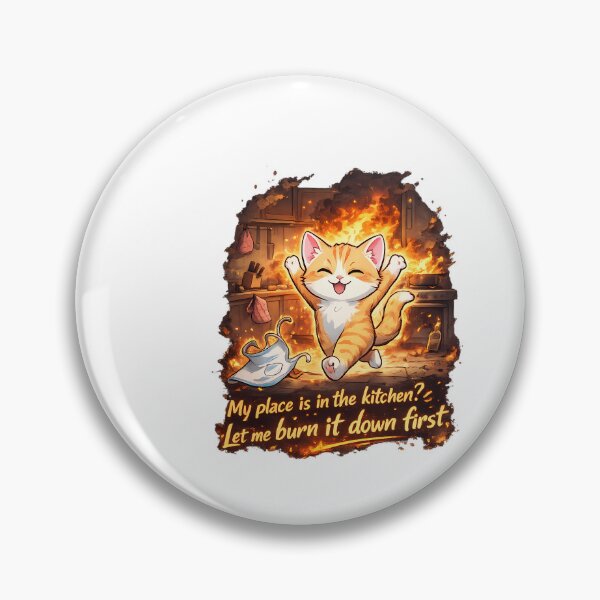 Item preview, Funny Cat Burn Down Kitchen Gift For Bad Cooks designed and sold by mdimac.