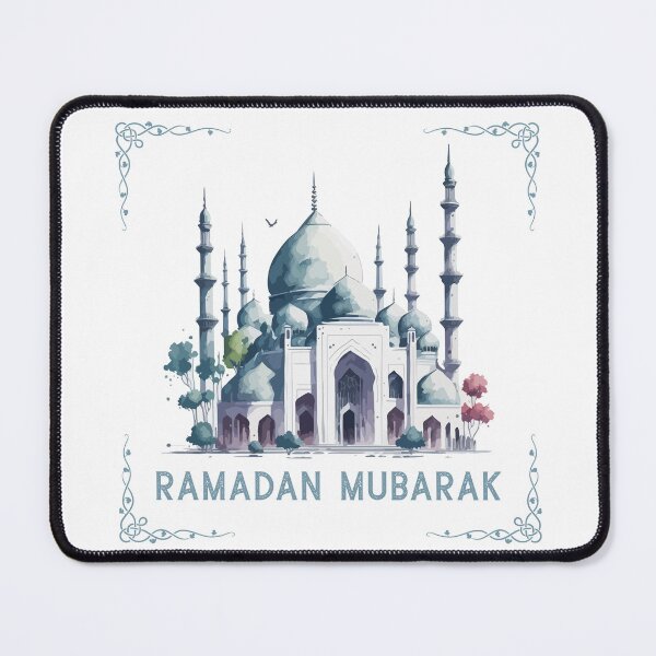 Item preview, Ramadan Mubarak Islamic Calligraphy Wall Art & Gift Design designed and sold by PixelWaveBD.