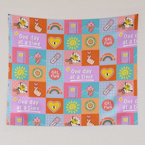 Item preview, Retro Collage – Positivity, Peace & Empowerment designed and sold by Nubesss.