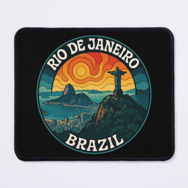 Item preview, Rio De Janeiro Brazil Trippy Art Travel designed and sold by TomFrontierArt.