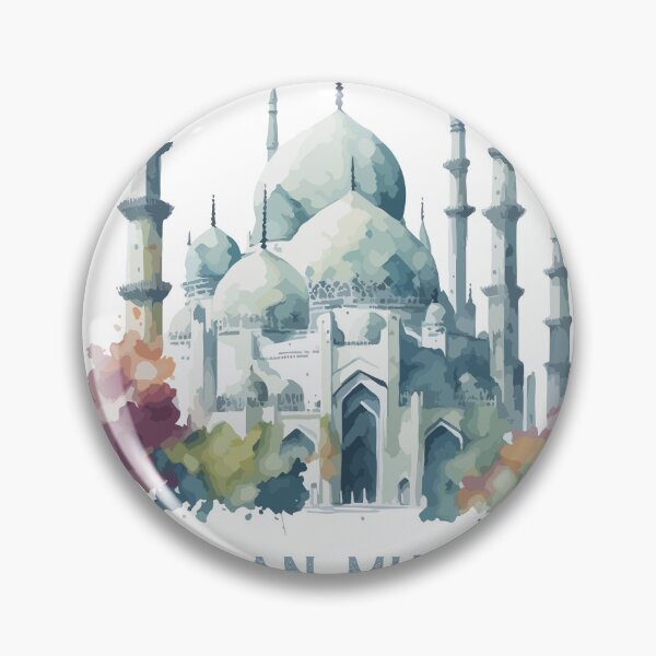Item preview, Ramadan Mubarak Islamic Calligraphy Design for Muslim Decor & Gifts designed and sold by PixelWaveBD.