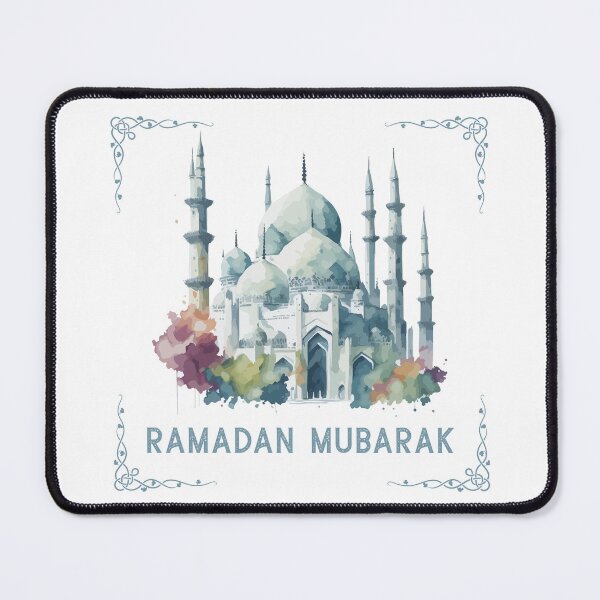 Item preview, Ramadan Mubarak Islamic Calligraphy Design for Muslim Decor & Gifts designed and sold by PixelWaveBD.