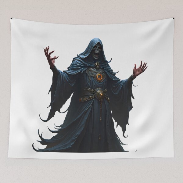 Item preview, sorceress clad dark robes dark magic power elegance designed and sold by ART ATTACK ZONE.