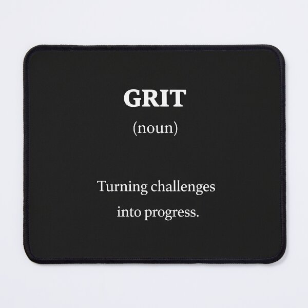 Item preview, Grit Motivation Quote – Turning Challenges Into Progress | Minimalist Growth Art designed and sold by Orbit&Ink.