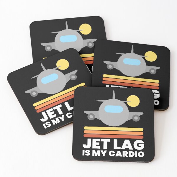 Item preview, Jet Lag Is My Cardio - Funny Travel Humor designed and sold by Shape Snip Studio.