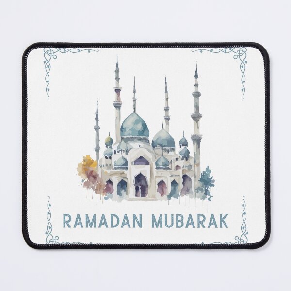 Item preview, Ramadan Mubarak Islamic Calligraphy Design for Muslim Home Decor & Gifts designed and sold by PixelWaveBD.