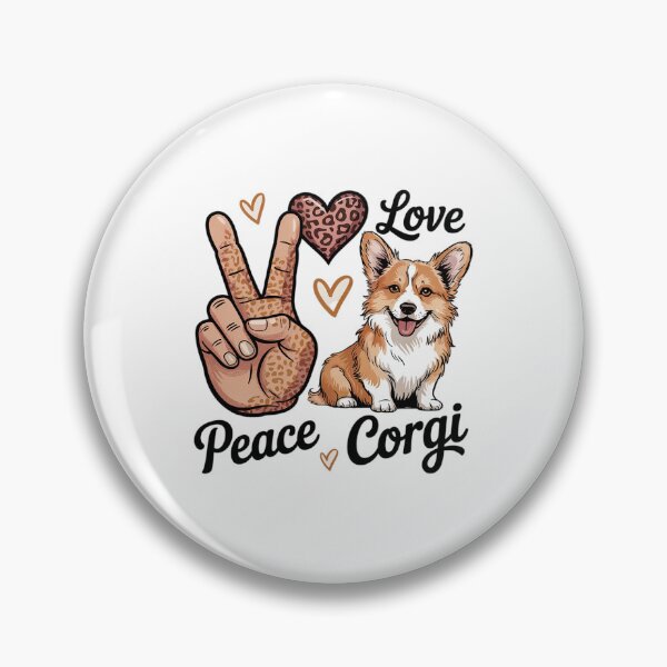 Item preview, Peace Love Corgi Animal Lover Pet Dog Puppy Owner Men Women designed and sold by angolinnArt.