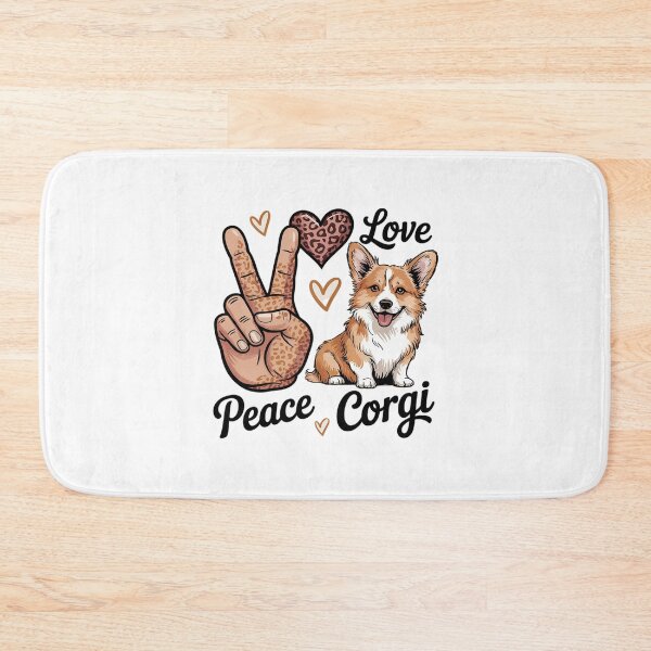 Item preview, Peace Love Corgi Animal Lover Pet Dog Puppy Owner Men Women designed and sold by angolinnArt.