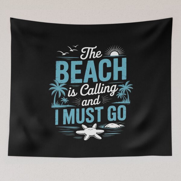 Item preview, The Beach Is Calling And I Must Go Beach Vacation Summer  designed and sold by joyouartArt.