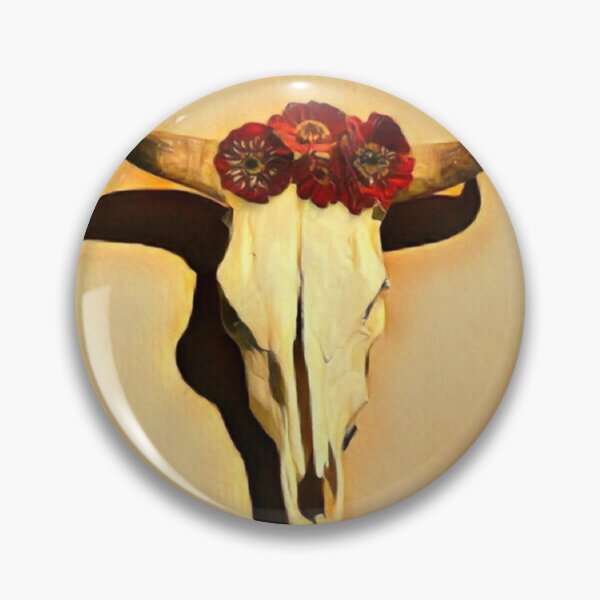 Item preview, Skull with Floral Headpiece  designed and sold by oh-bi-me.
