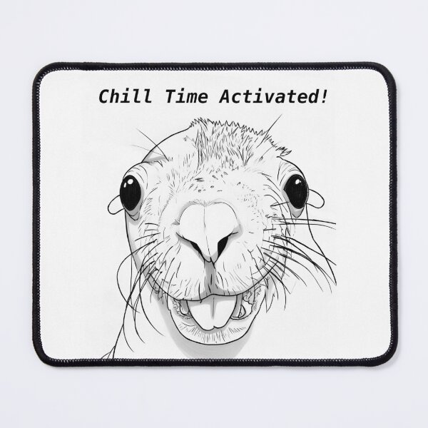 Item preview, Chill Mode Activated – Funny Sea Lion Meme Caricature designed and sold by HarmonicBrush.