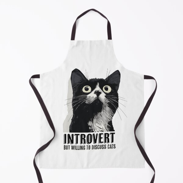 Item preview, Introvert but willing to discuss cats designed and sold by giggletshirts.