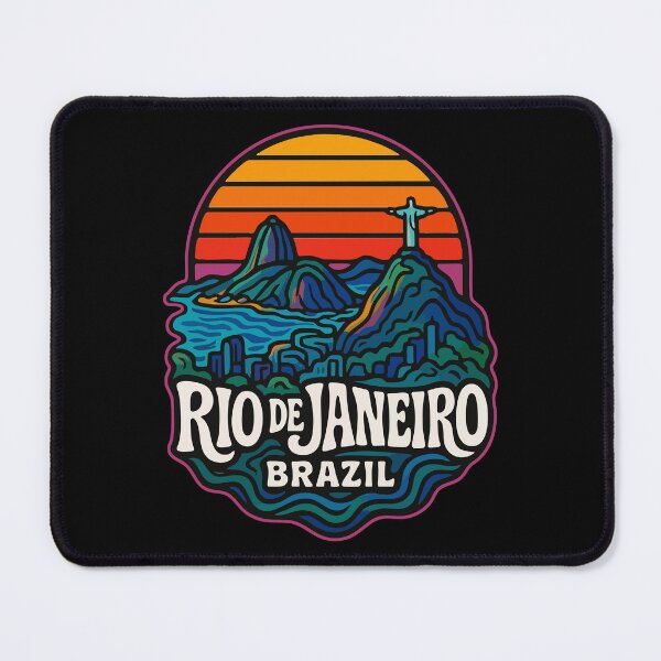 Item preview, Rio De Janeiro Brazil Retro Trippy Travel designed and sold by TomFrontierArt.