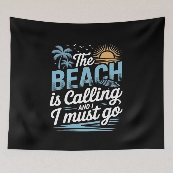 Item preview, The Beach Is Calling And I Must Go Beach, Vacation, Summer  designed and sold by joyouartArt.