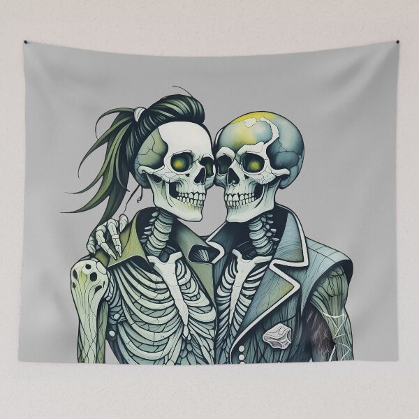 Item preview, Gothic Skeleton Lovers designed and sold by Shoot-The-Moon.