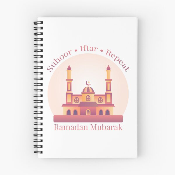 Item preview, Suhoor Iftar Repeat Ramadan Mubarak Mosque Illustration Islamic Design designed and sold by PixelWaveBD.