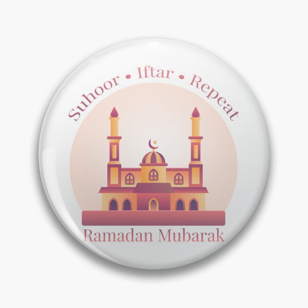 Item preview, Suhoor Iftar Repeat Ramadan Mubarak Mosque Illustration Islamic Design designed and sold by PixelWaveBD.