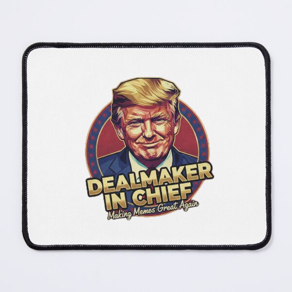 Item preview, Dealmaker In Chief - Retro Meme Art Edition designed and sold by Tablotique.
