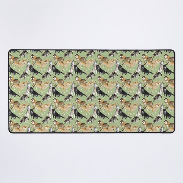 Item preview, Winter Wolf pattern in light green designed and sold by belettelepink.