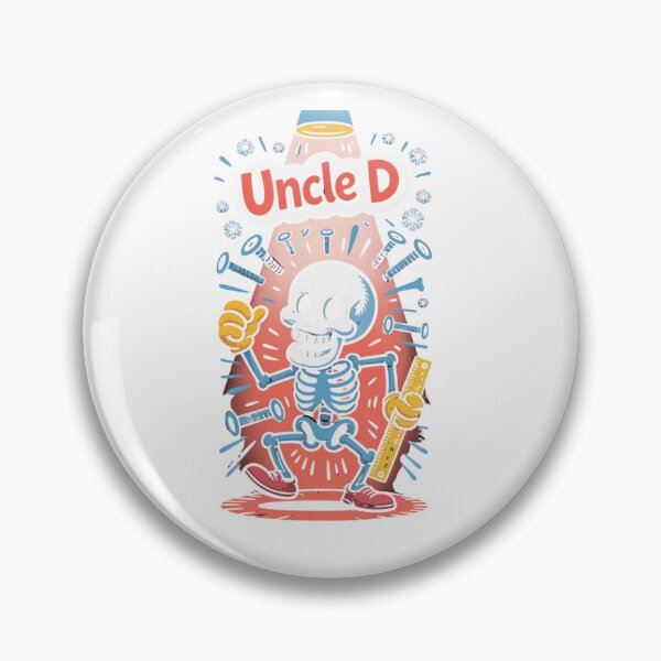Item preview, Uncle D Handy Skeleton - Funny DIY Disaster Cartoon designed and sold by Nomadic-Prints.