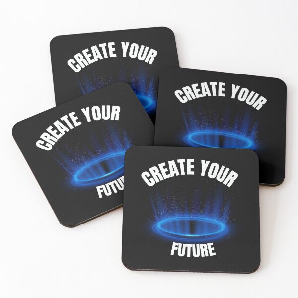 Item preview, Create Your Future Futuristic Neon Portal Graphic T-Shirt designed and sold by Hayir Design.