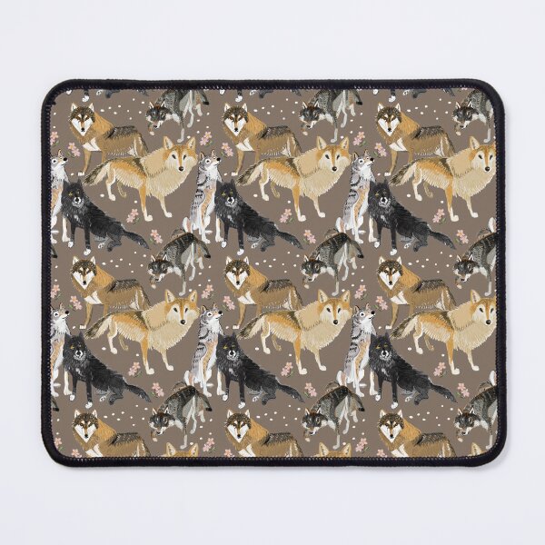 Item preview, Wolf pattern in tobacco color designed and sold by belettelepink.