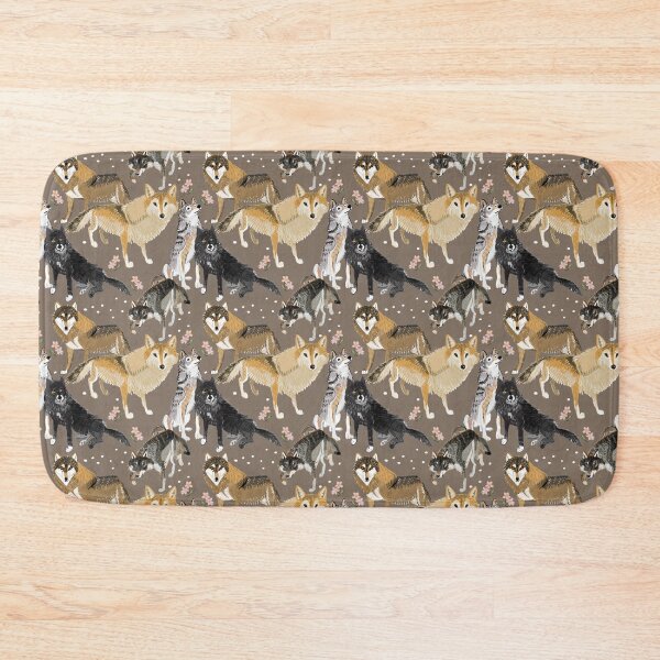 Item preview, Wolf pattern in tobacco color designed and sold by belettelepink.