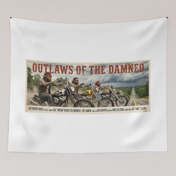 Item preview, MOVIE POSTER OUTLAWS OF THE DAMNED 1969 designed and sold by VERYOLDROAD BY AXTON BROWNING .