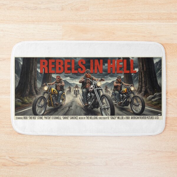 Item preview, MOVIE POSTER REBELS IN HELL 1969 designed and sold by VERYOLDROAD BY AXTON BROWNING .