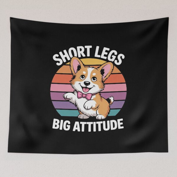 Item preview, Short Legs Big Attitude Cute Corgi Dog Lover designed and sold by angolinnArt.