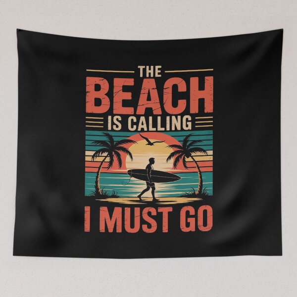 Item preview, The Beach Is Calling and I Must Go Summeav designed and sold by joyouartArt.