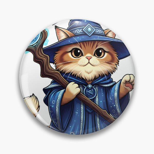 Item preview, Water Wizard Cat D&D Hydromancer Kawaii Fantasy Art designed and sold by MindfulAssets.