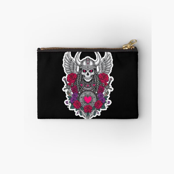 Item preview, Valkyrie Skull Love Warrior Wings and Roses designed and sold by Bone & Blade.