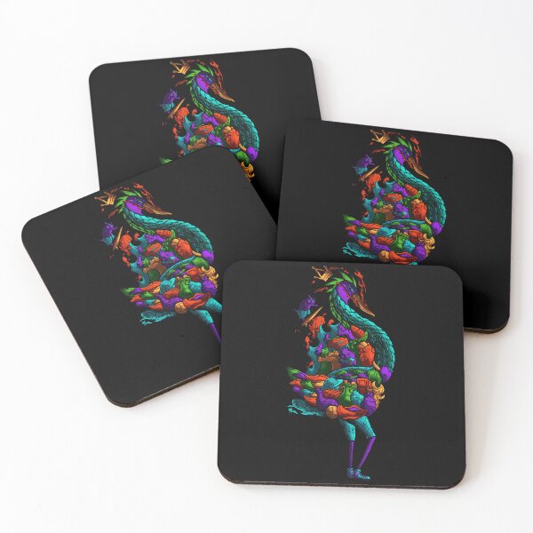 Item preview, Urban Crane – Surreal Psychedelic Creature of Modern Life designed and sold by Neon Chaos Studio.