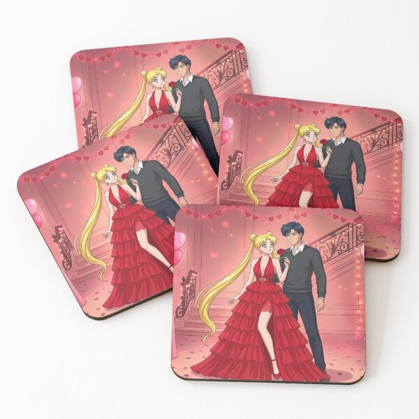 Item preview, Usagi and Mamoru on a Valentine's Date designed and sold by Solace Sparkles.