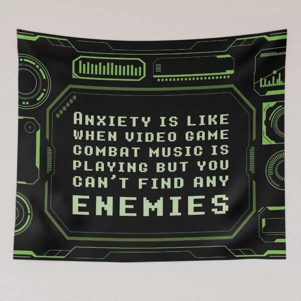 Item preview, Anxiety is Combat Music designed and sold by Karen's Creations.