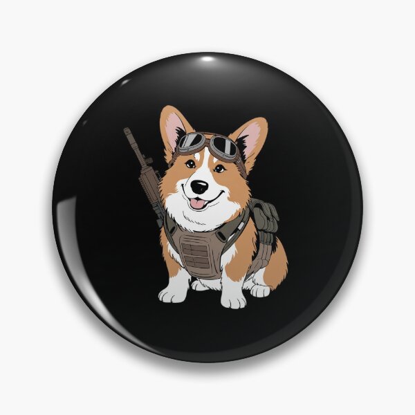 Item preview, Tactical Corgi Steampunk Warrior Dog Lovers  designed and sold by angolinnArt.