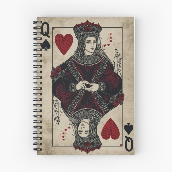 Item preview, Dark Queen of Hearts — Gothic Playing Card Art designed and sold by CreationbyNiki.