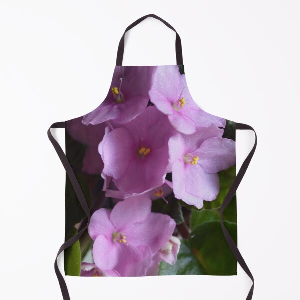Item preview, African Violet Saintpaulia - Pink flowers designed and sold by Lily Rose Doodle.