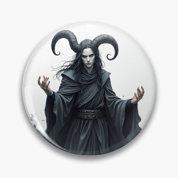 Item preview, The Horned Shadowcaster Fantasy Dark Art designed and sold by ART ATTACK ZONE.