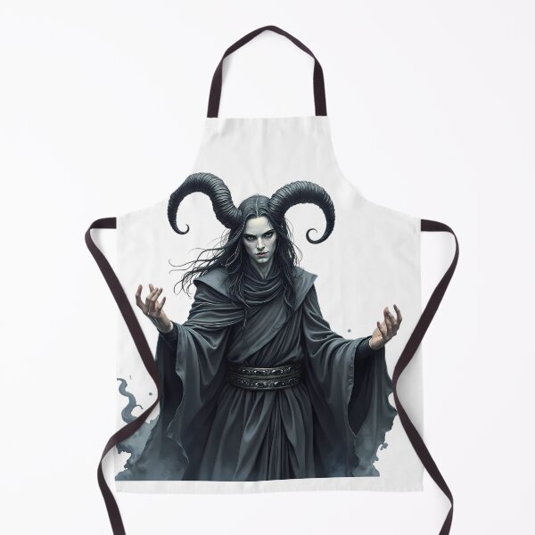 Item preview, The Horned Shadowcaster Fantasy Dark Art designed and sold by ART ATTACK ZONE.