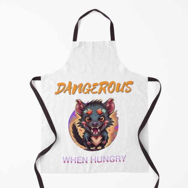 Item preview, DANGEROUS WHEN HUNGRY | Funny Tasmanian Devil Art | Cute but Fierce Animal Monster Graphic designed and sold by SergioMiklos.