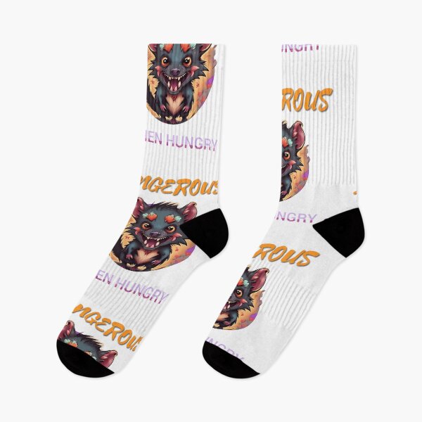 Item preview, DANGEROUS WHEN HUNGRY | Funny Tasmanian Devil Art | Cute but Fierce Animal Monster Graphic designed and sold by SergioMiklos.