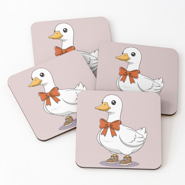 Item preview, Cute Duck with Bow Tie – Funny Cartoon Duck Illustration designed and sold by Royalsticker.
