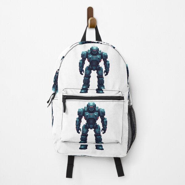 Item preview, Teal Sentinel Armored Mech Unit Robot Cyborg designed and sold by ART ATTACK ZONE.