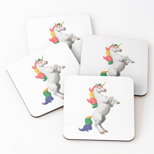 Item preview, Rainbow Unicorn Illustration with Colorful Mane and Tail designed and sold by Yogabyadeola.